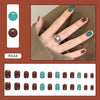12 Sizes-24 Pcs Press On Nails R642