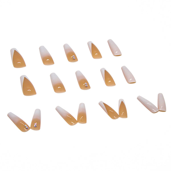 12 Sizes-24 Pcs Press On Nails Z143