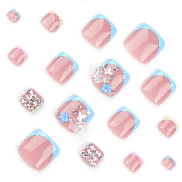 12 Sizes-24 Pcs Press On Nails JP3348