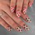 12 Sizes-24 Pcs Press On Nails W1109