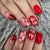 12 Sizes-24 Pcs Press On Nails W1341