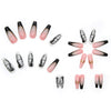 12 Sizes-24 Pcs Press On Nails W104
