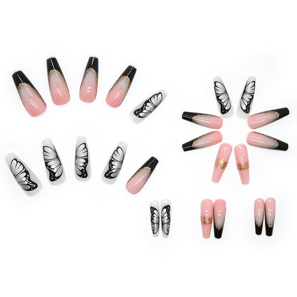 12 Sizes-24 Pcs Press On Nails W104
