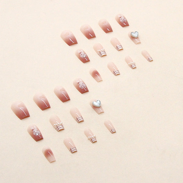 12 Sizes-24 Pcs Press On Nails Z555