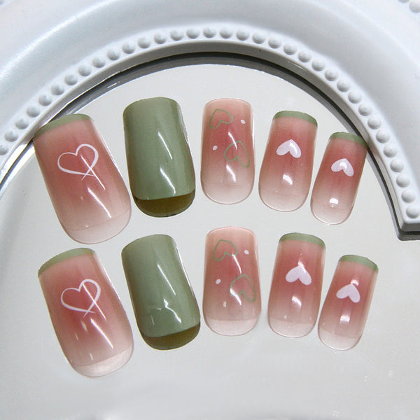 12 Sizes-24 Pcs Press On Nails R920