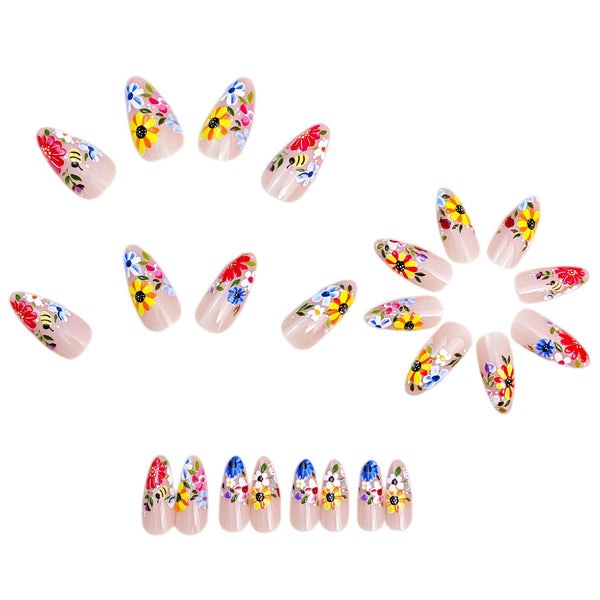 12 Sizes-24 Pcs Press On Nails Y1876