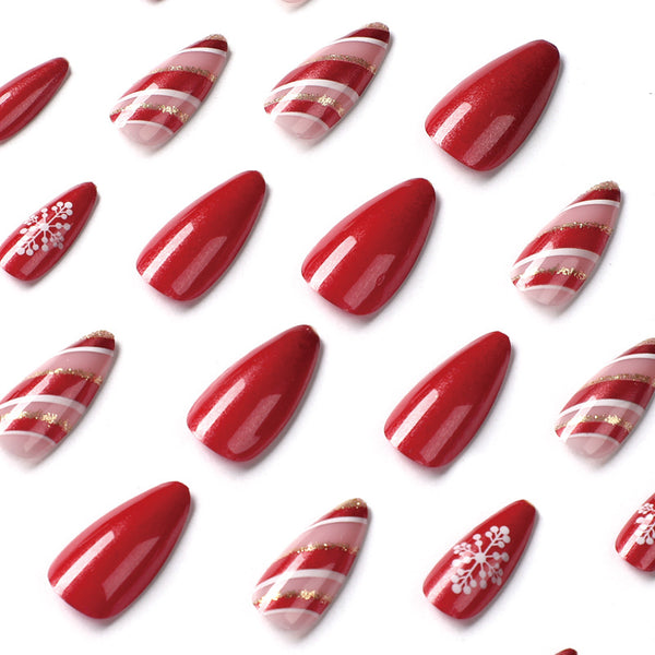 12 Sizes-24 Pcs Press On Nails JP1913
