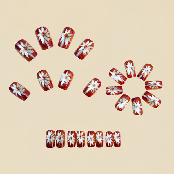 12 Sizes-24 Pcs Press On Nails Y1632