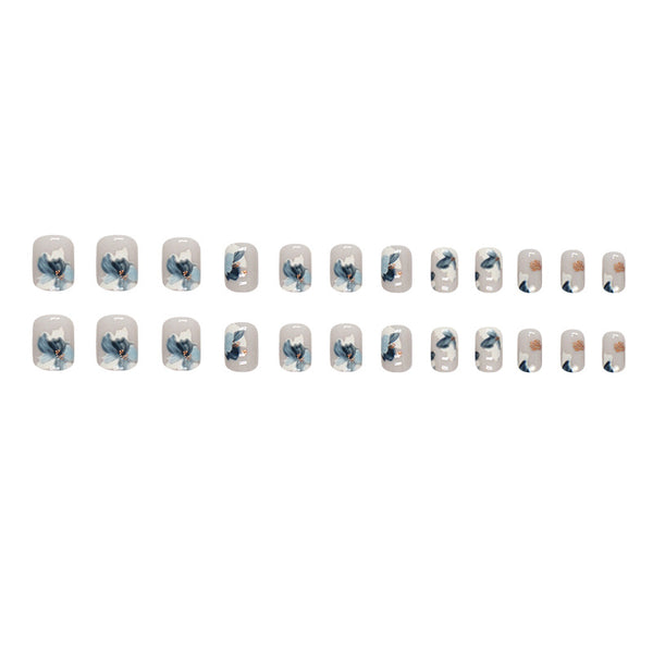 12 Sizes-24 Pcs Press On Nails W1473