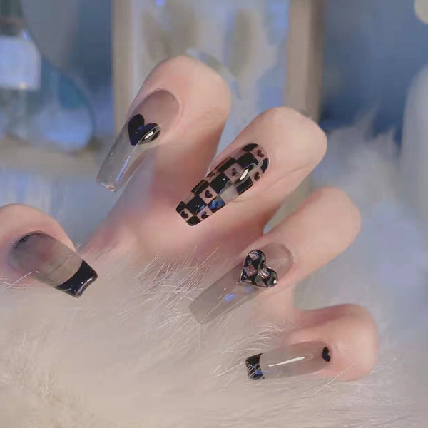 12 Sizes-24 Pcs Press On Nails Z178
