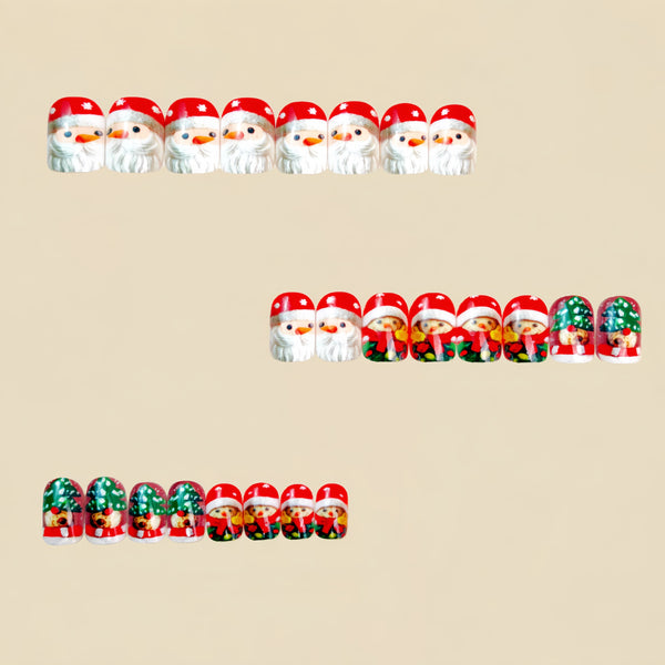 12 Sizes-24 Pcs Press On Nails Y1455