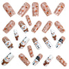 12 Sizes-24 Pcs Press On Nails Y1191