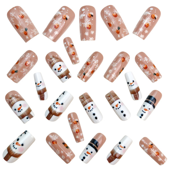 12 Sizes-24 Pcs Press On Nails Y1191