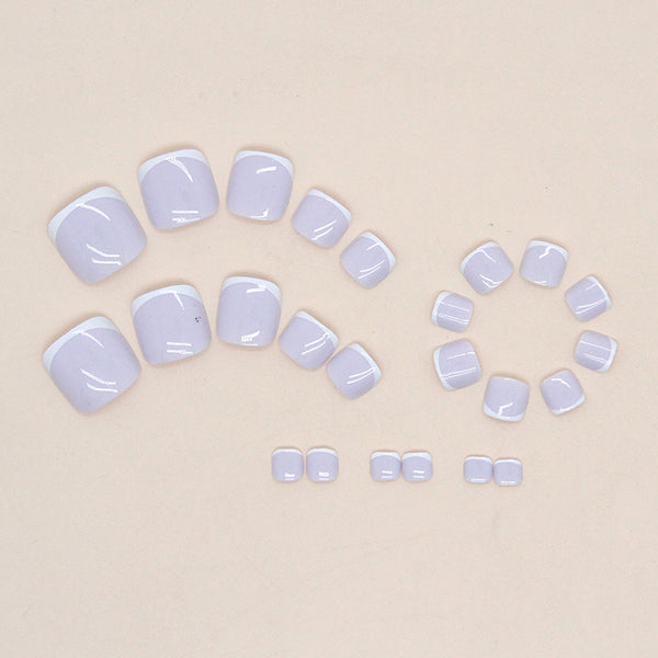 12 Sizes-24 Pcs Press On Nails F099