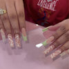 12 Sizes-24 Pcs Press On Nails Y121