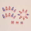 12 Sizes-24 Pcs Press On Nails W814