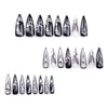 12 Sizes-24 Pcs Press On Nails JP3340