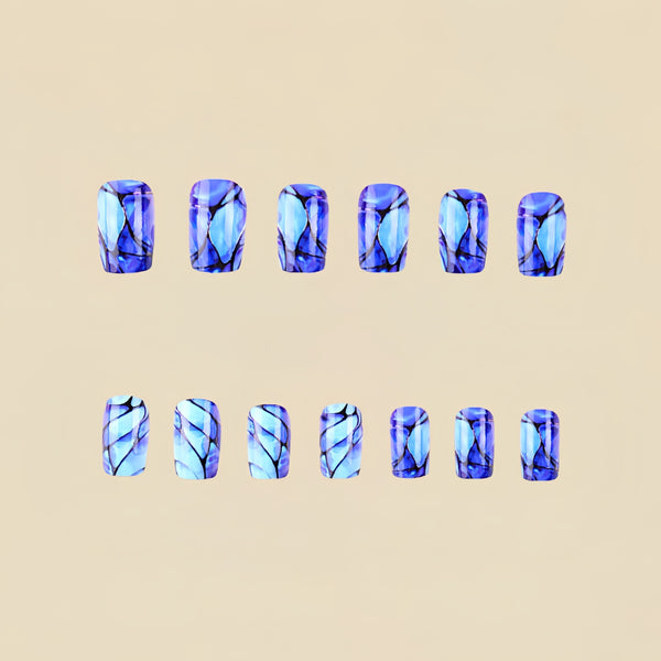 12 Sizes-24 Pcs Press On Nails Y436