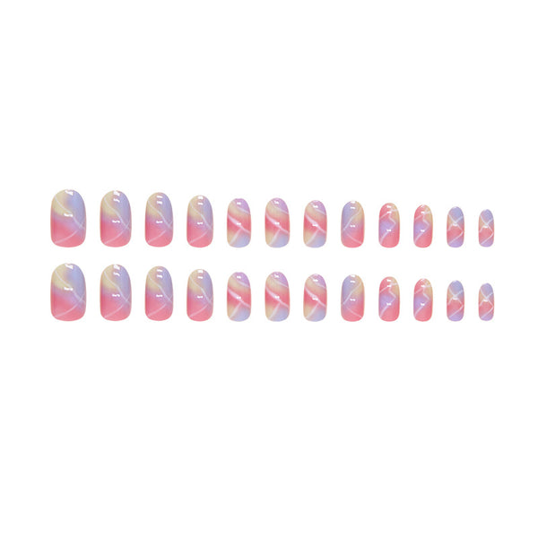 12 Sizes-24 Pcs Press On Nails W1575