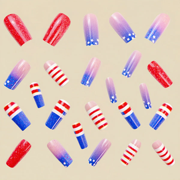 12 Sizes-24 Pcs Press On Nails Y548