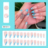 12 Sizes-24 Pcs Press On Nails W1011