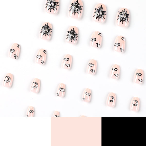 12 Sizes-24 Pcs Press On Nails JP2225