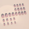 12 Sizes-24 Pcs Press On Nails W1654