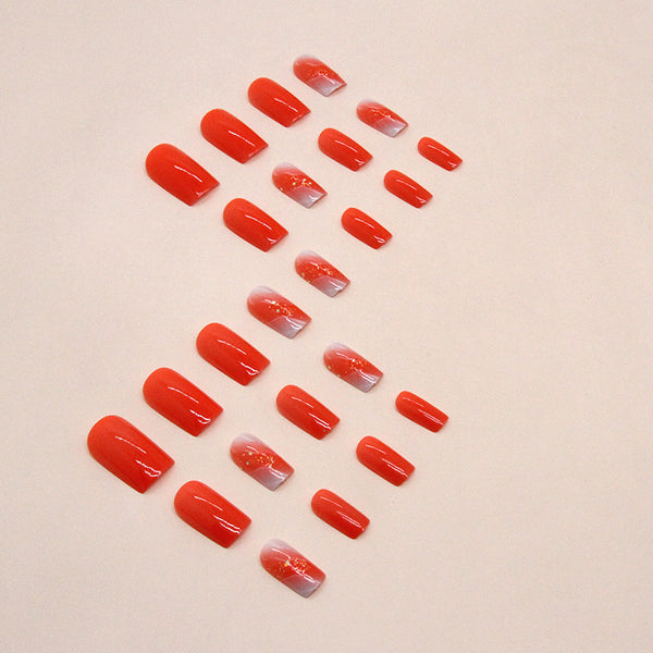 12 Sizes-24 Pcs Press On Nails W1401