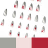 12 Sizes-24 Pcs Press On Nails JP2049