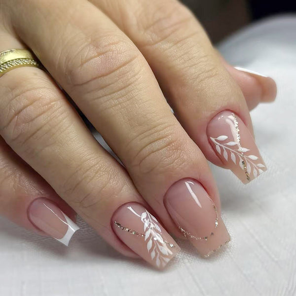 12 Sizes-24 Pcs Press On Nails C1207