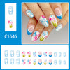 12 Sizes-24 Pcs Press On Nails C1646