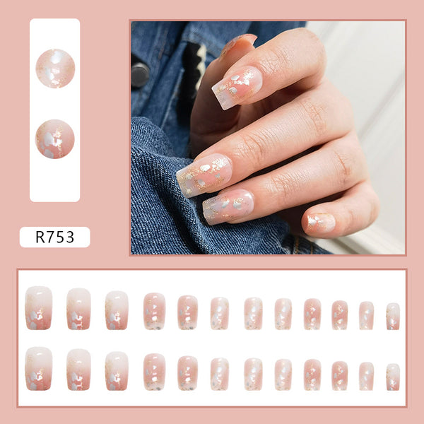12 Sizes-24 Pcs Press On Nails R721