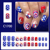 12 Sizes-24 Pcs Press On Nails C1713