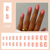 12 Sizes-24 Pcs Press On Nails C304