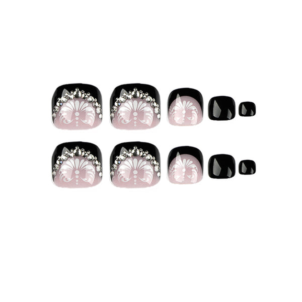 12 Sizes-24 Pcs Press On Nails JP1628