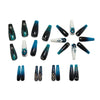 12 Sizes-24 Pcs Press On Nails Y1571
