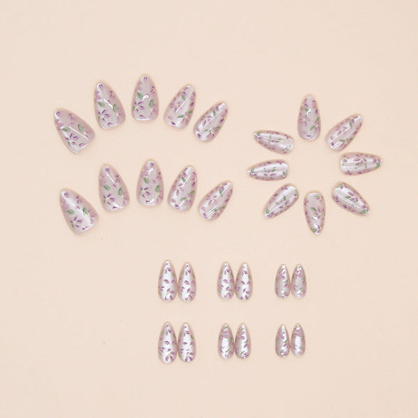 12 Sizes-24 PcsPress On Nails W1546
