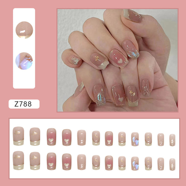 12 Sizes-24 Pcs Press On Nails Z788