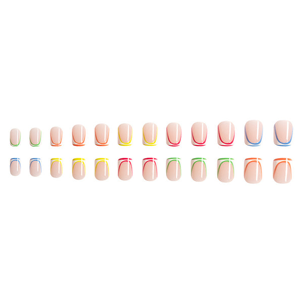 12 Sizes-24 Pcs Press On Nails C284
