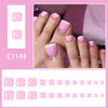 12 Sizes-24 Pcs Press On Nails C1144