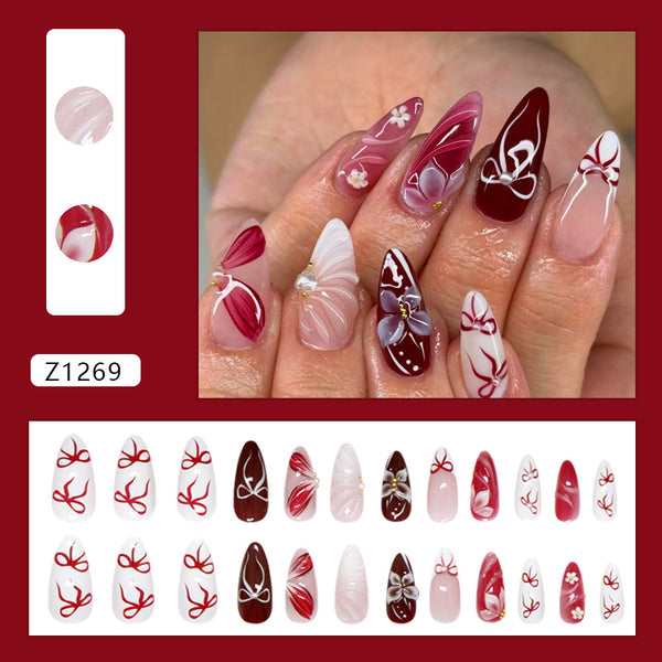 12 Sizes-24 Pcs Press On Nails Z1269