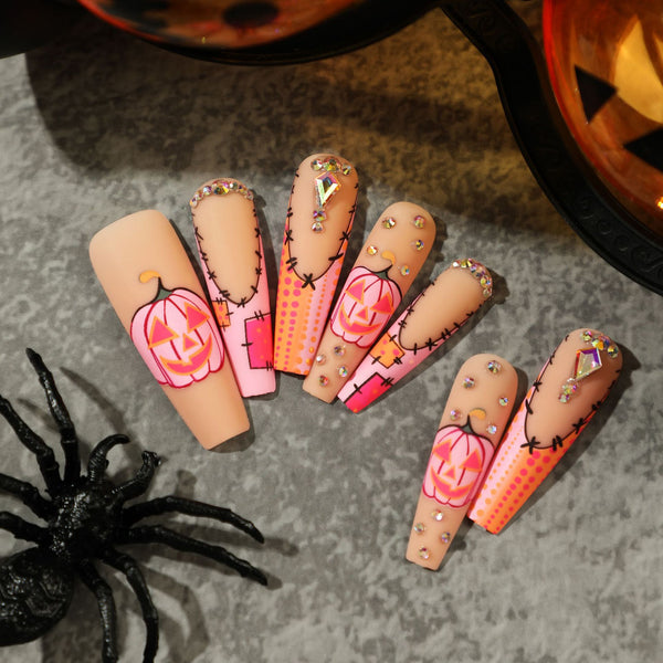 12 Sizes-24 Pcs Press On Nails JP2519