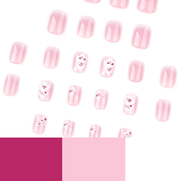 12 Sizes-24 Pcs Press On Nails JP3828