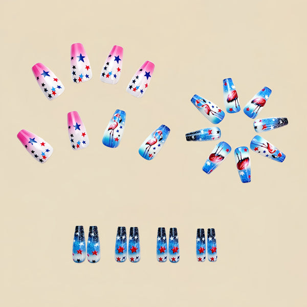 12 Sizes-24 Pcs Press On Nails Y654