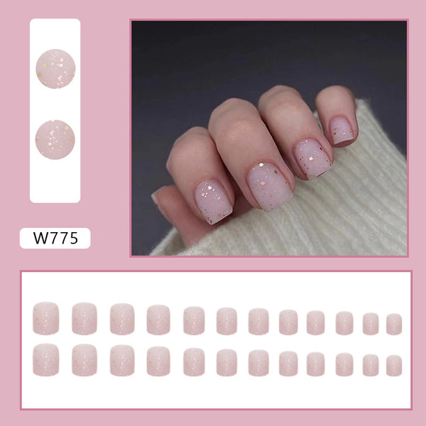 12 Sizes-24 Pcs Press On Nails W775