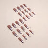 12 Sizes-24 Pcs Press On Nails Z820