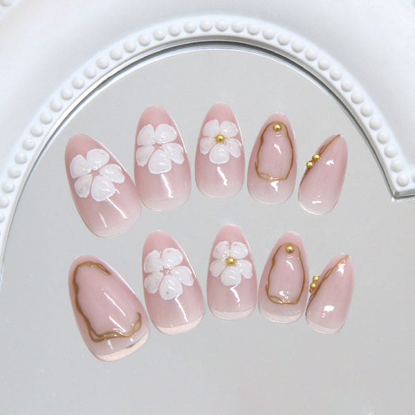 12 Sizes-24 Pcs Press On Nails Z1263