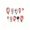 12 Sizes-24 Pcs Press On Nails 1XB1-15159