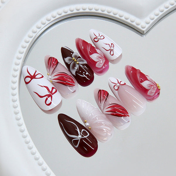 12 Sizes-24 Pcs Press On Nails Z1269