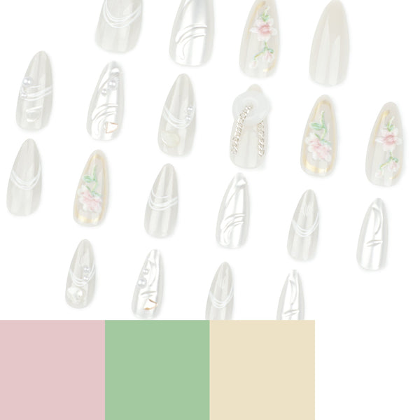 Almond Long Press on Nails